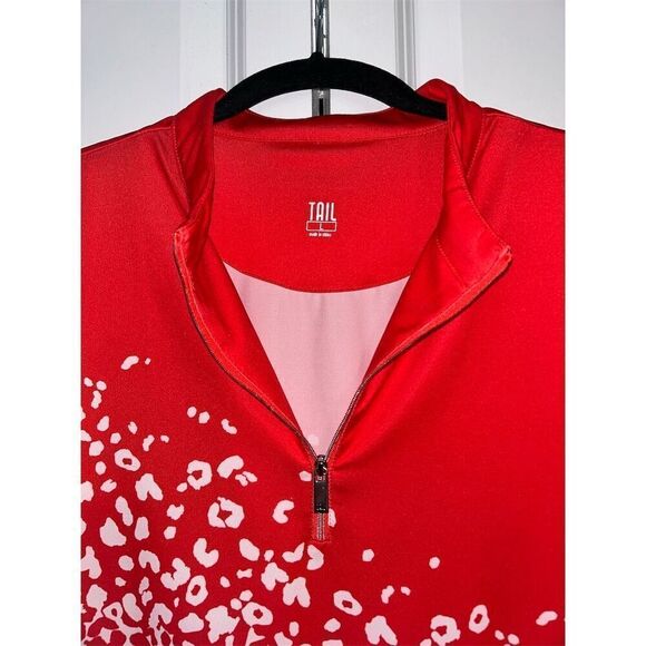 Tail Activewear Women's L Golf Tank Top Wild Cheetah Print Sleeveless - Picture 2 of 6